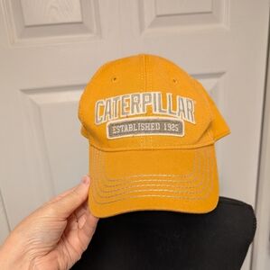 NWT CAT (Caterpillar) Yellow Baseball Hat